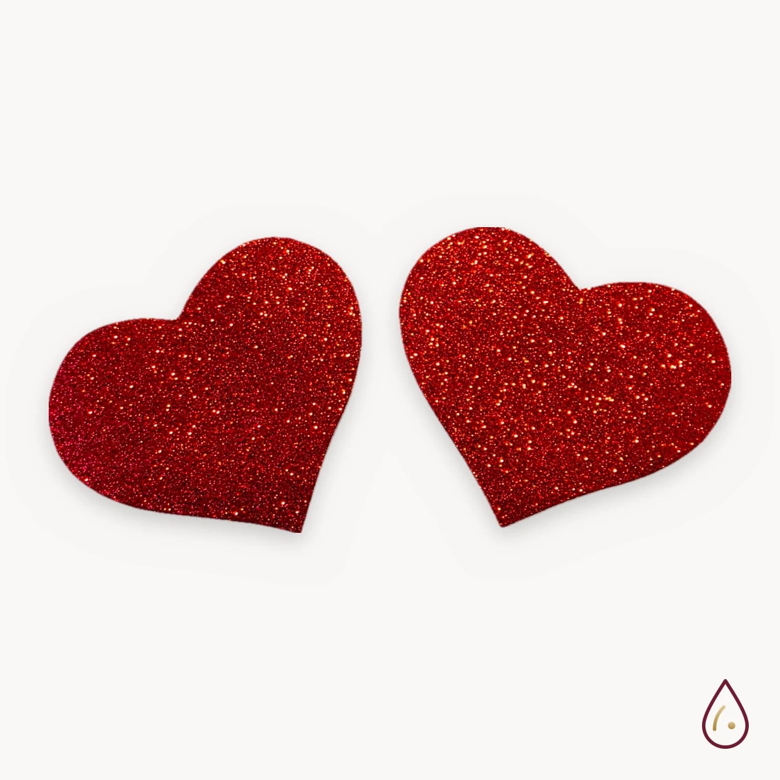 Nipple cover srca – crveni glitter