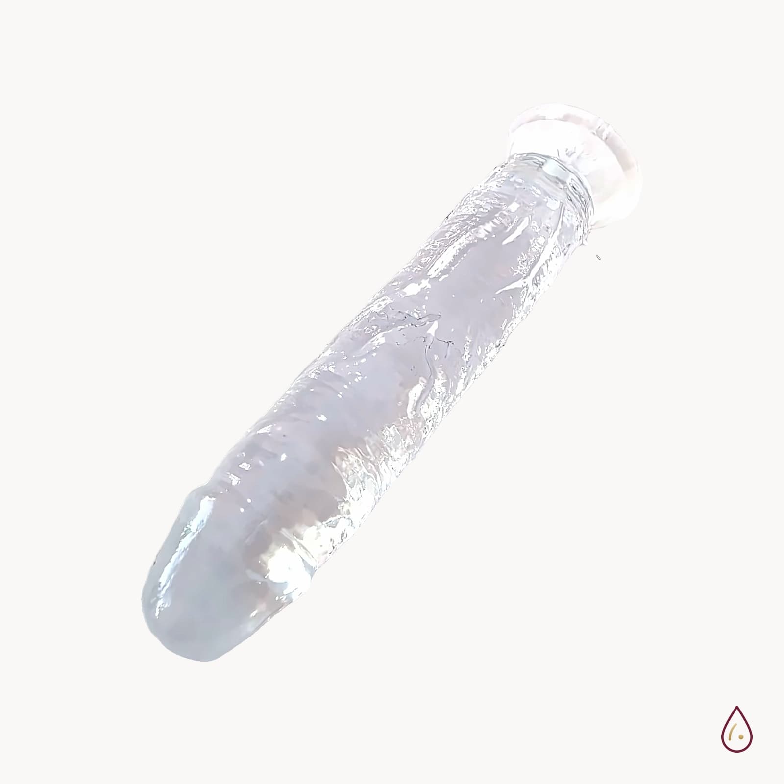 Prozirni realistični dildo s vakuumskom bazom – 13,5 cm × 2,9 cm