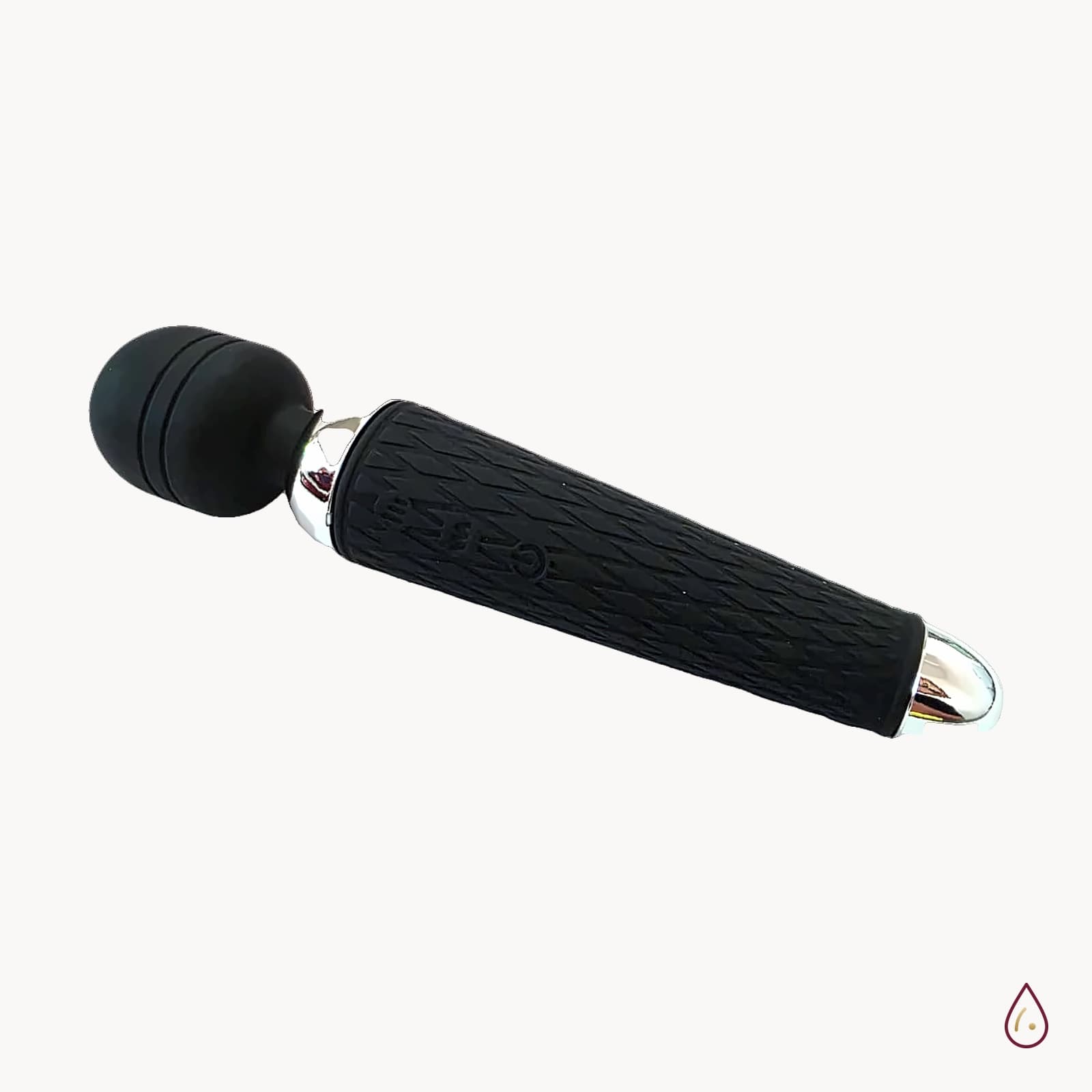 Wand masažer vibrator crni – 10 načina vibracije, punjivi, 19 cm
