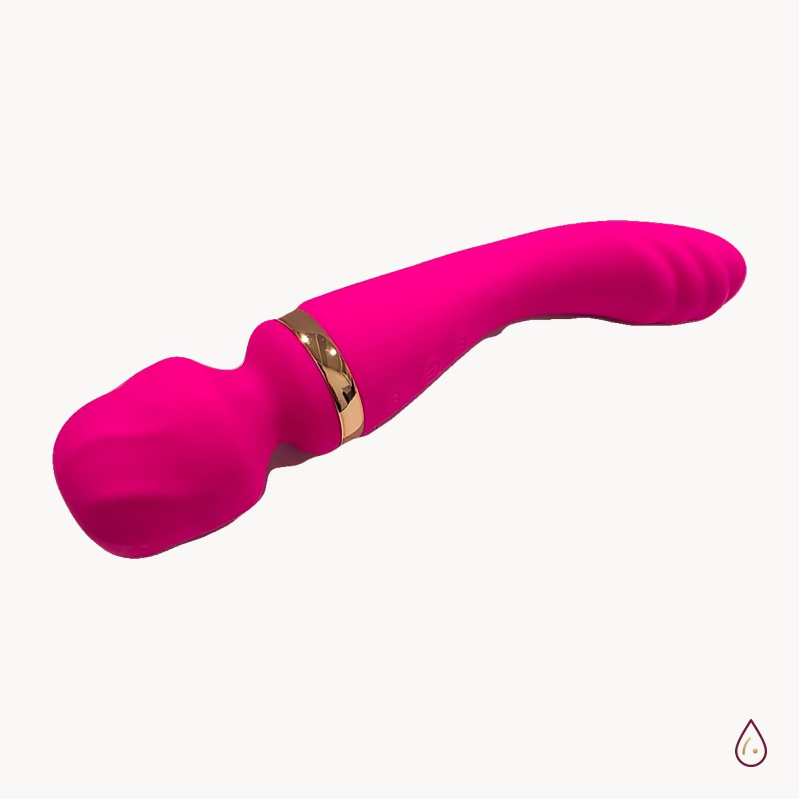 Dvostrani vibrator i dildo 2 u 1 – wand masažer i zakrivljeni vibrator, 10 načina vibracije